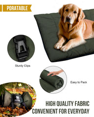 ONETIGRIS bed size 3.6ft by 2.2ft fits most dogs indoors or outdoors