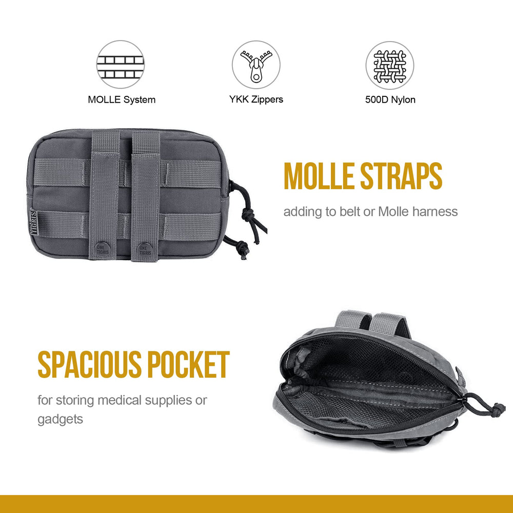 OneTigris main compartment with mesh pockets keeps essentials organized on the go.