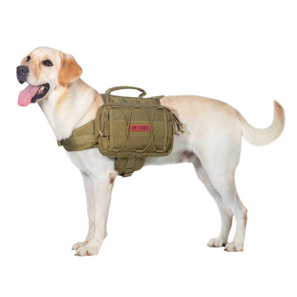 OneTigris Mammoth dog pack breathable mesh lining keeps dogs cooler on long treks.