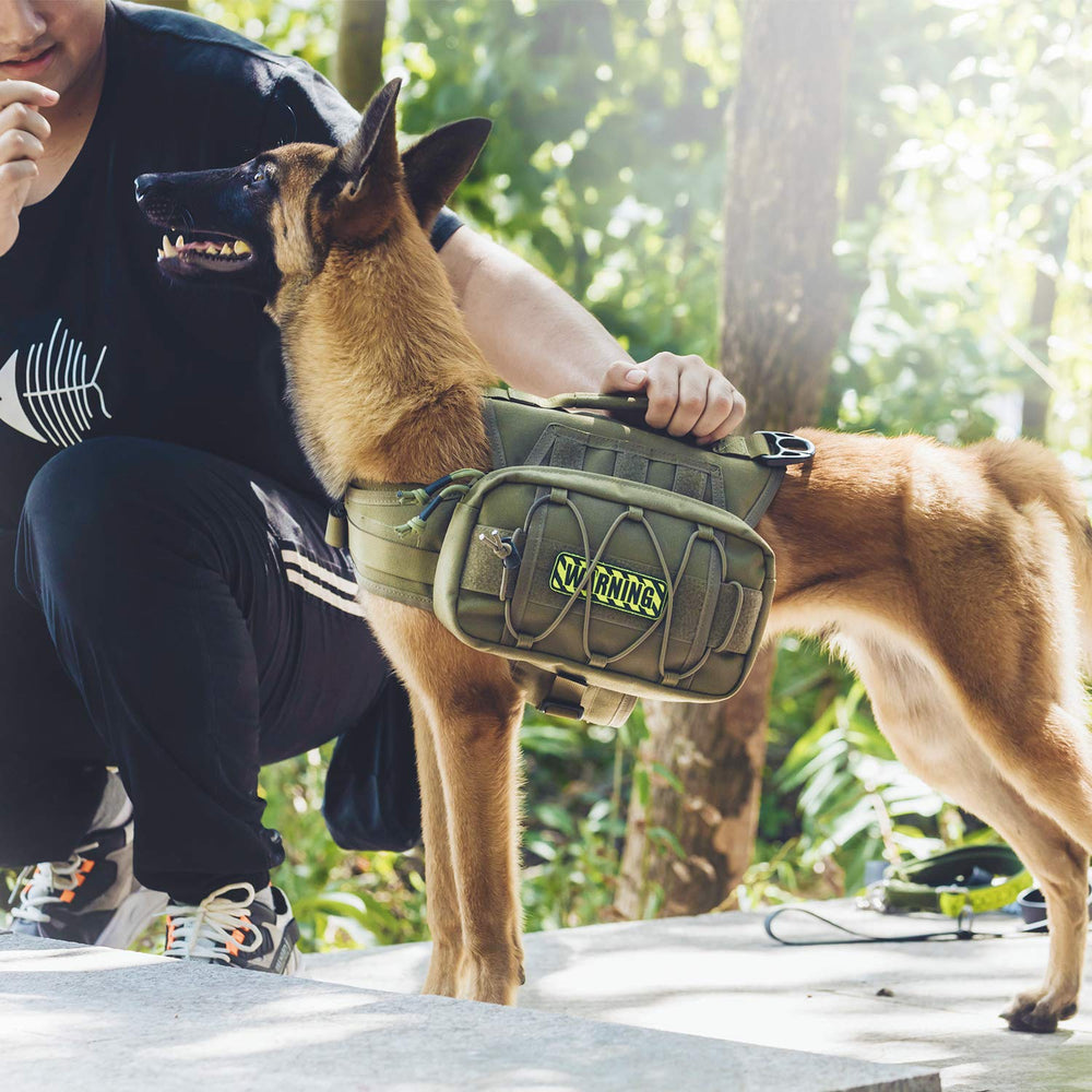 ONETIGRIS Mammoth dog pack nylon material emphasizes durability for outdoor use.