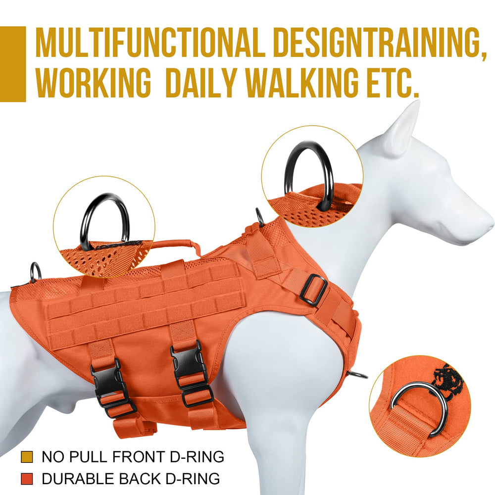 OneTigris mesh harness underbelly view demonstrates breathable air mesh and comfortable fit
