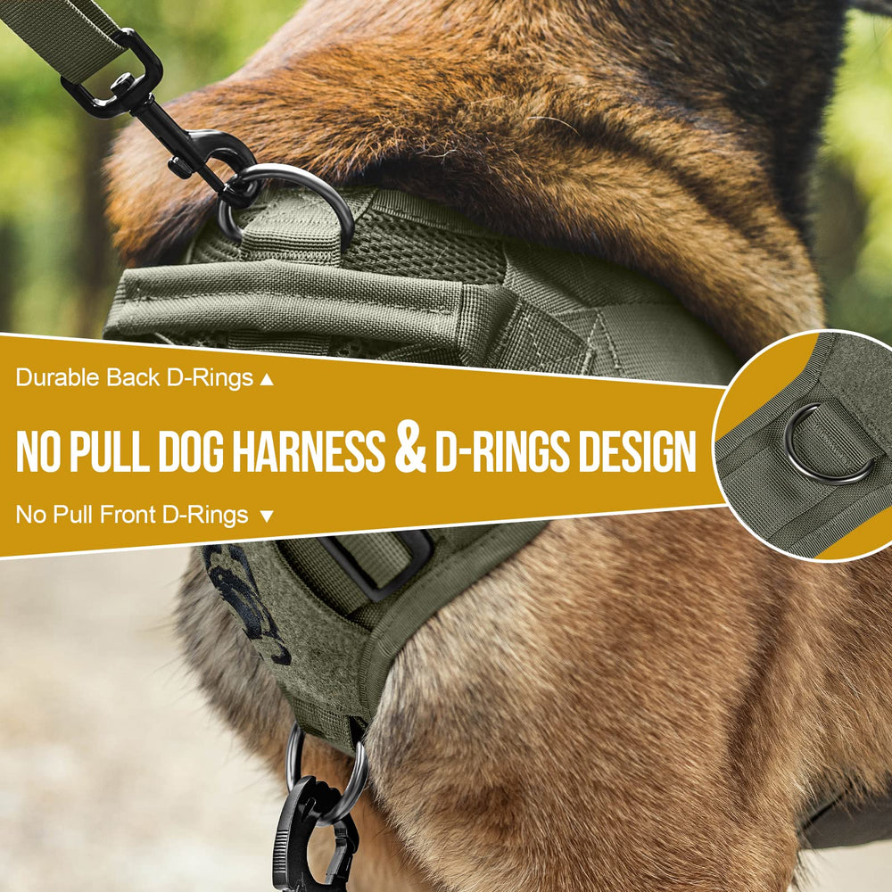 OneTigris MOLLE side panel enables quick access to pouches and treats