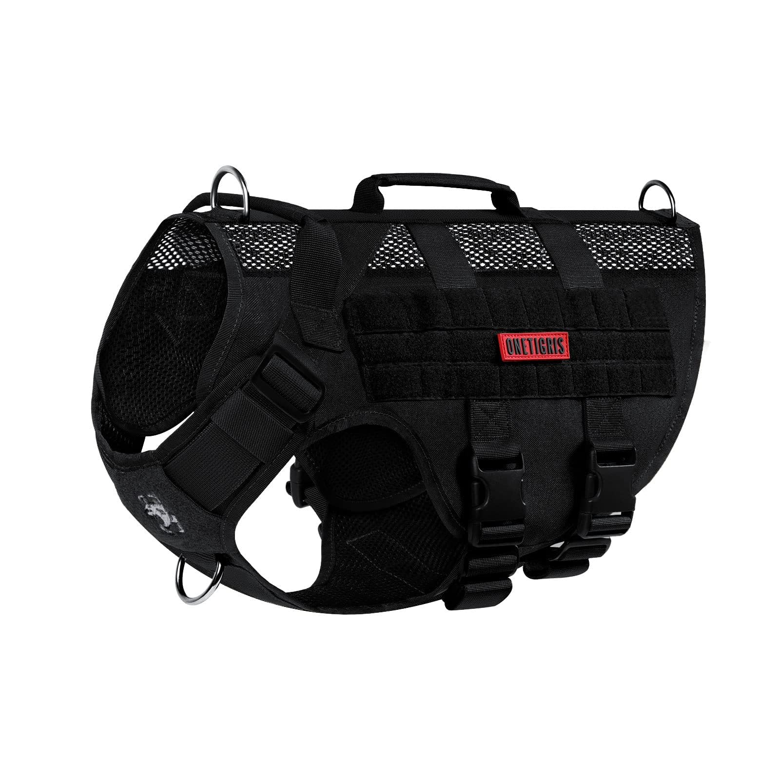 OneTigris No Pull Harness front view highlights breathable mesh for year round comfort
