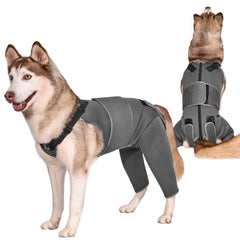OneTigris Recovery Suit for Dogs gray fabric texture enhances comfort and durability for daily wear