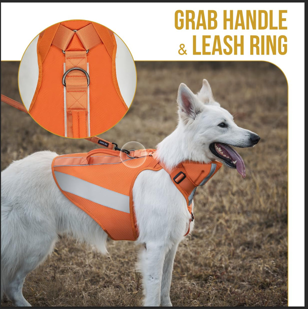 OneTigris Reflective Dog Vest neck and chest coverage protection
