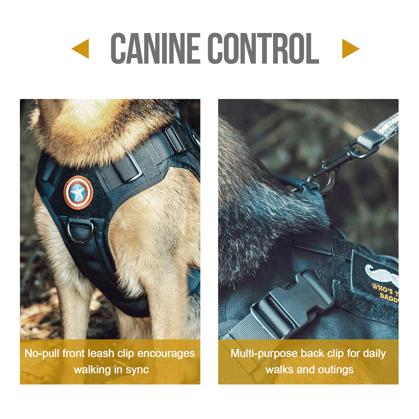 OneTigris XL size chart demonstrates proper fit for large dogs