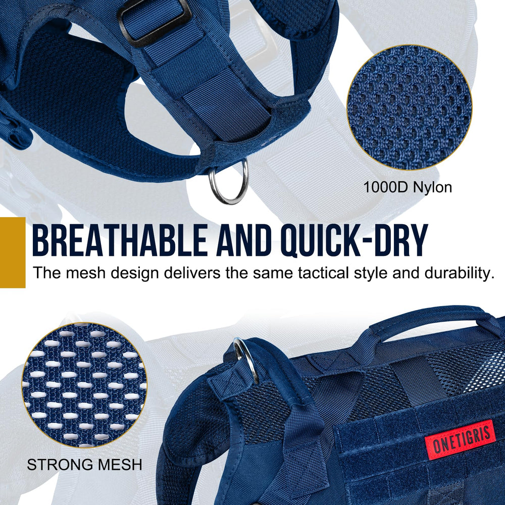 ONETIGRIS harness features MOLLE panel side for add‑ons
