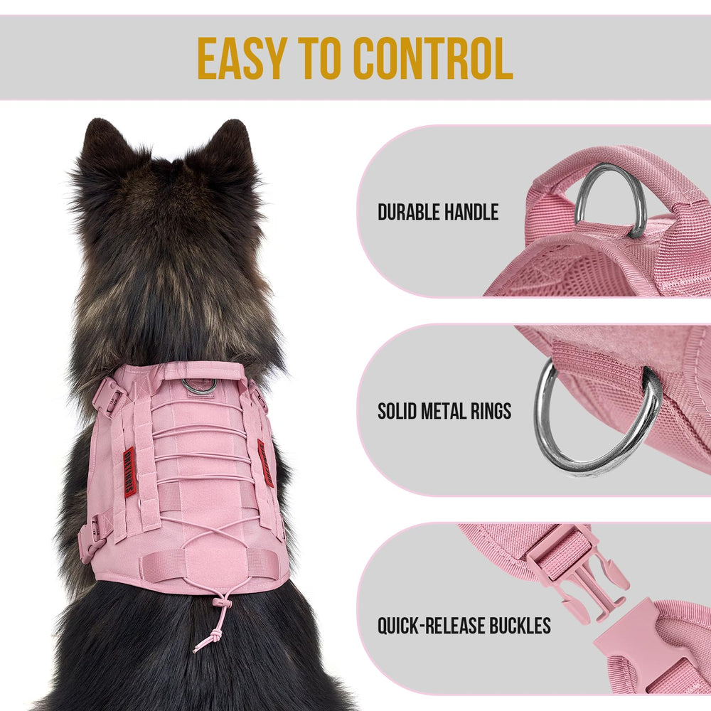 OneTigris pink XXS MOLLE-system panel for attaching pouches