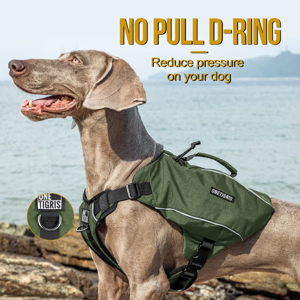 ONETIGRIS Y-Shaped Dog Backpack adjustable straps ensure a snug fit.