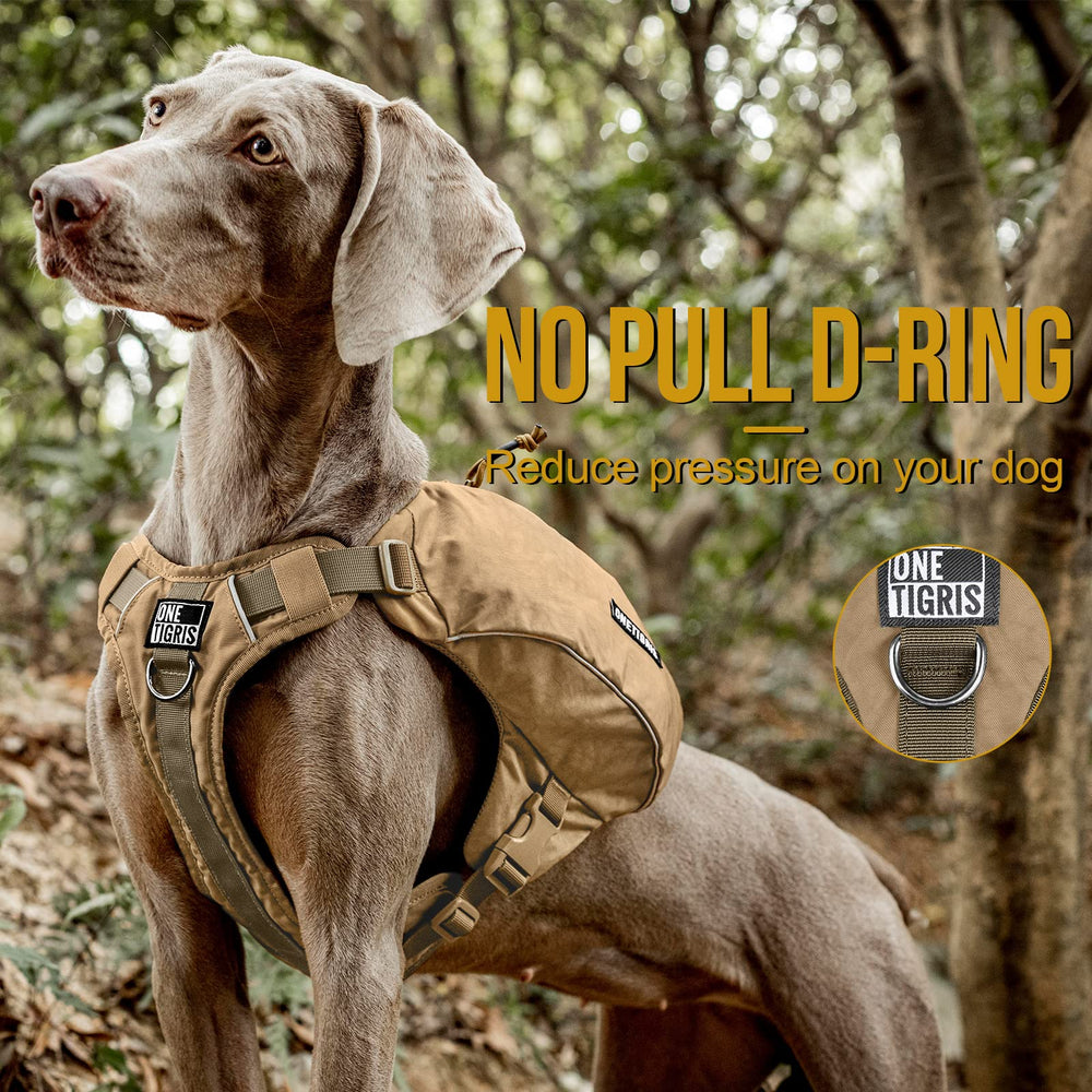 ONETIGRIS Y-Shaped Dog Backpack with UTX-Duraflex buckles for quick secure closure.