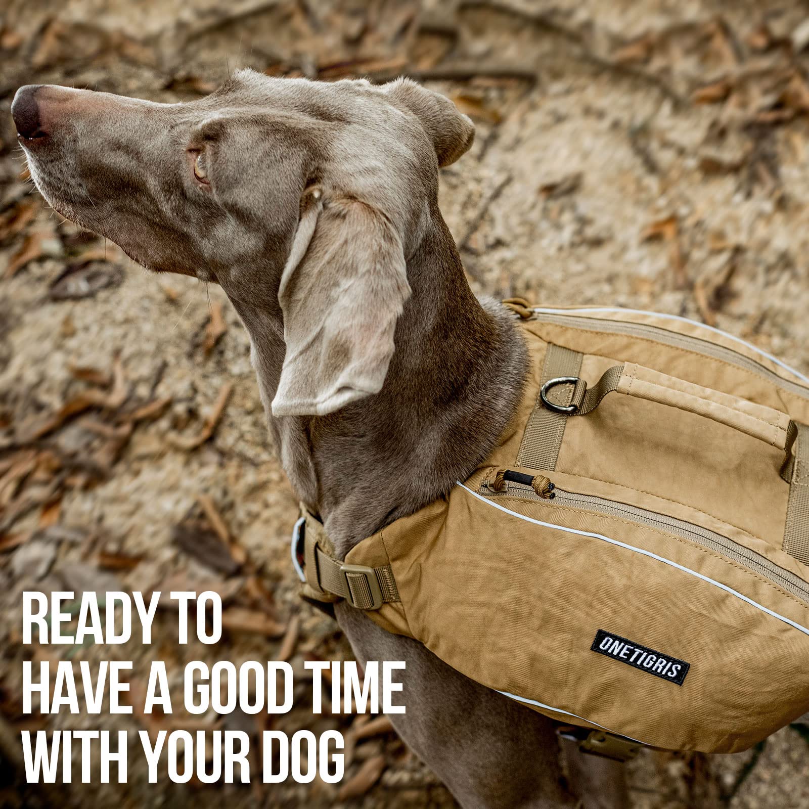ONETIGRIS durable-nylon fabric resists dirt and water for rugged adventures.