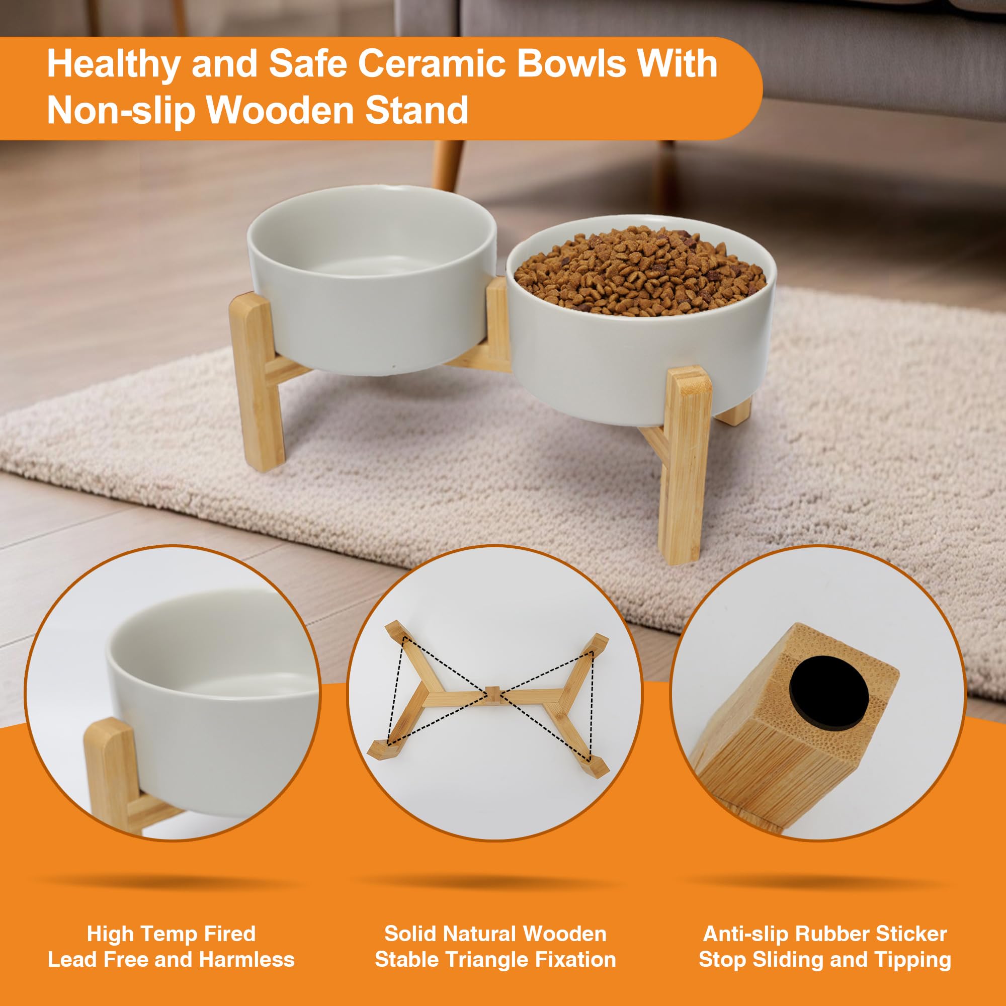 OniAnt anti slip base stabilizes bowls during eager meals to reduce spills