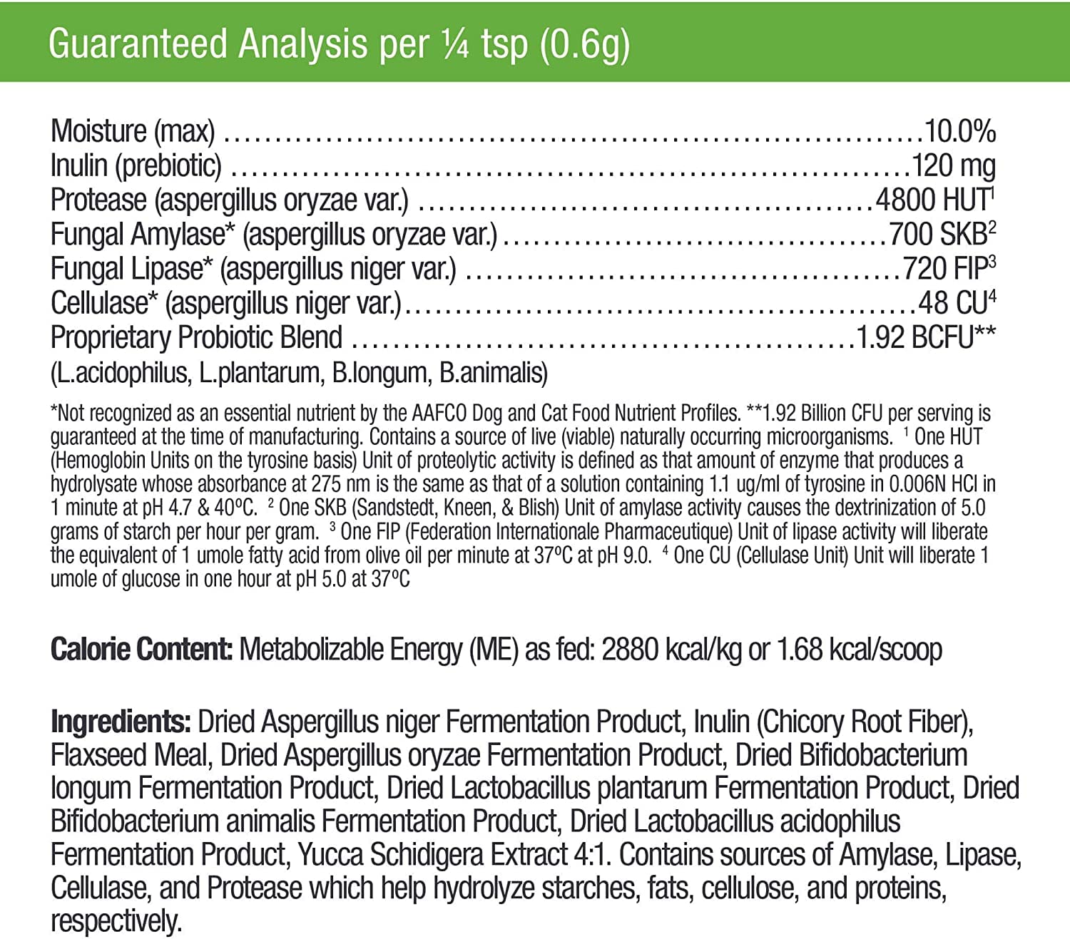 Only Natural Pet Complete Gut Health Complex USA-made badge signals domestic production and trusted sourcing