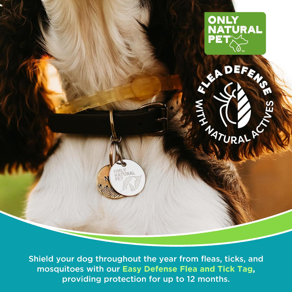 Only Natural Pet EasyDefense Tag puppies-kittens-use captures light, comfortable, durable wearable accessory for year-round comfort every day