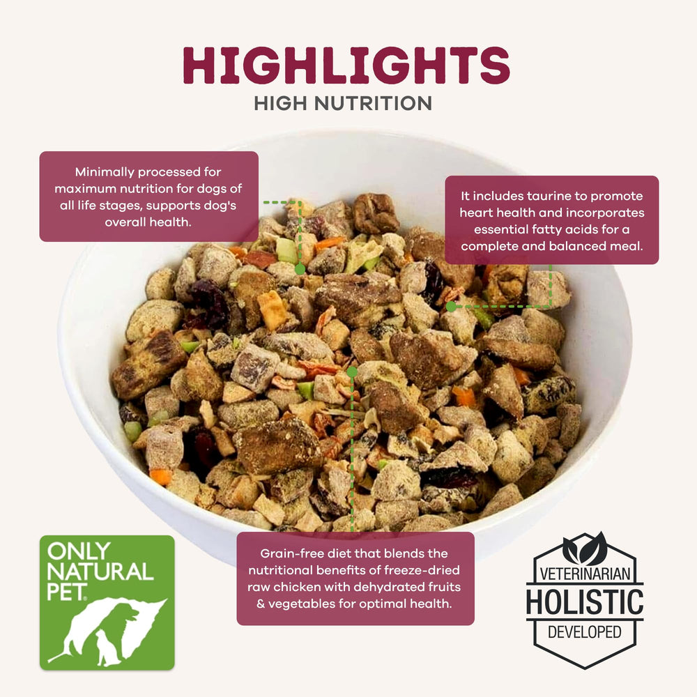 Only Natural Pet EasyRaw preparation image demonstrates soaking to customize texture.