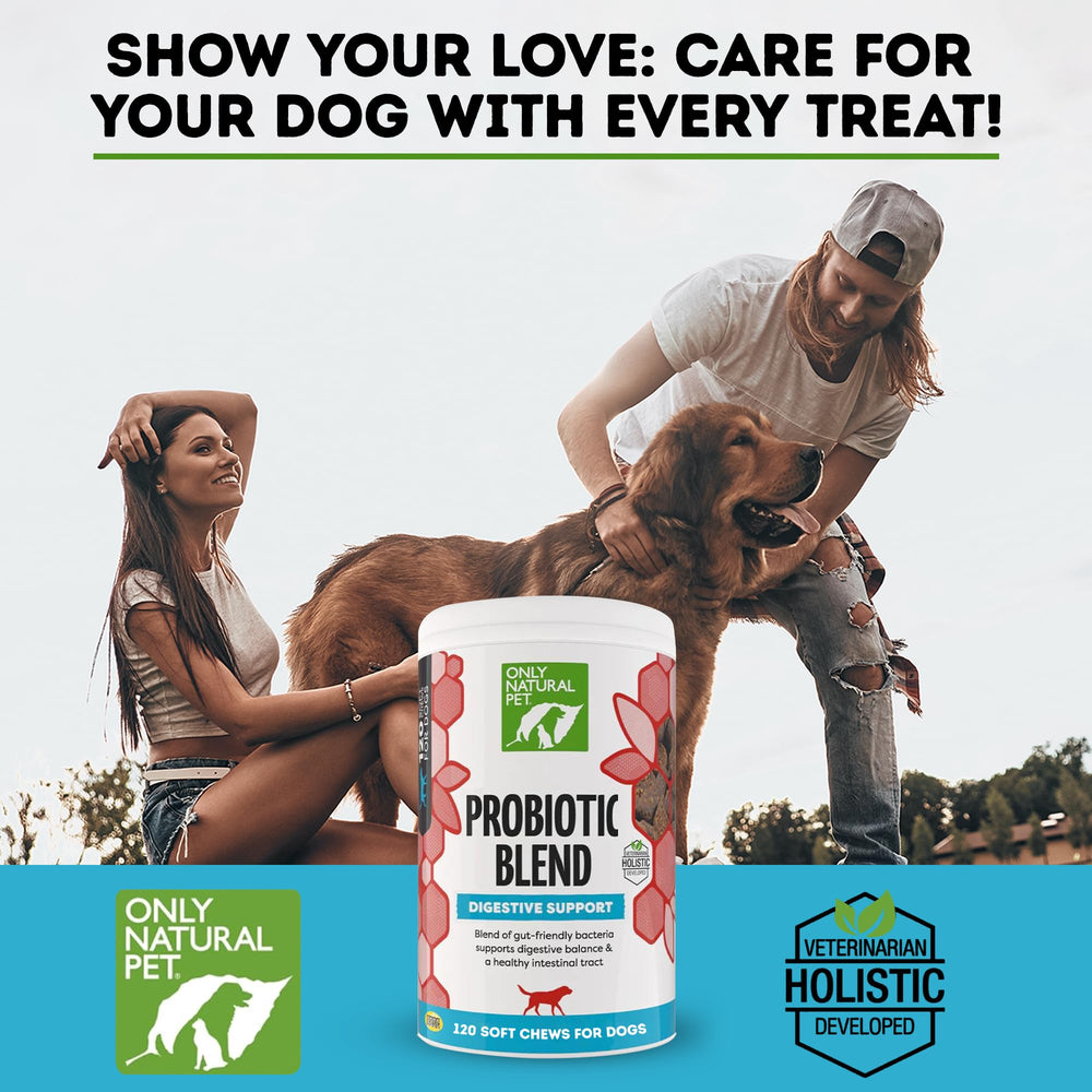 Only Natural Pet digest health image shows room-temperature stability for convenient dosing.