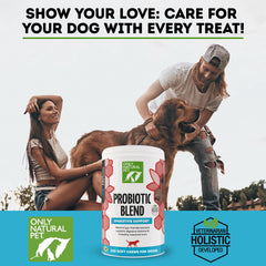 Only Natural Pet digest health image shows room-temperature stability for convenient dosing.