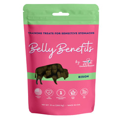 Onward Hound training treats soft-bison packaging closeup, premium ingredients for gentle digestion