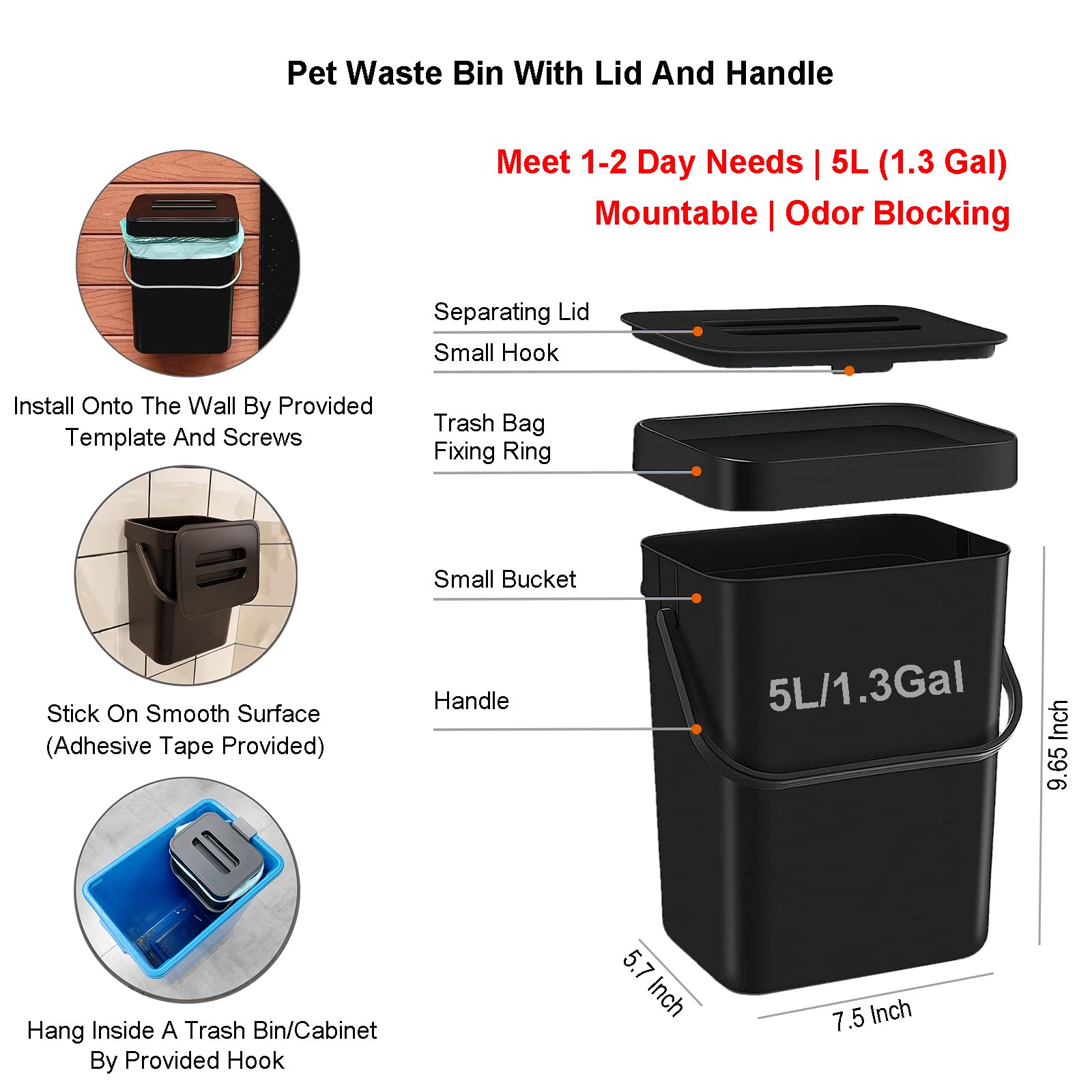 Onybte home-use-dog-waste-station-in-use demonstrates tidy yard organization.