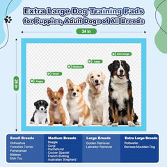 Oomicat Puppy Pads leak-proof design keeps floors dry during overnight use.