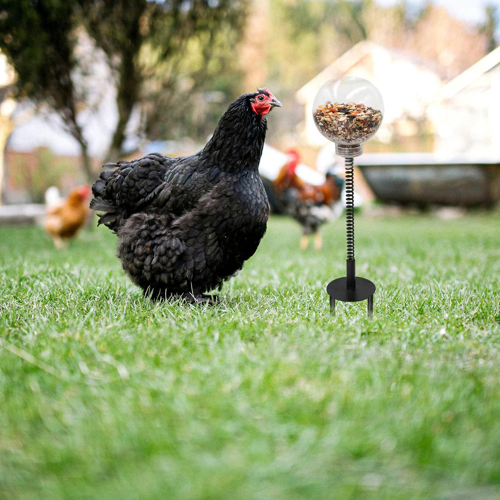 Oooct chicken peck toy metal spring offers varied play angles