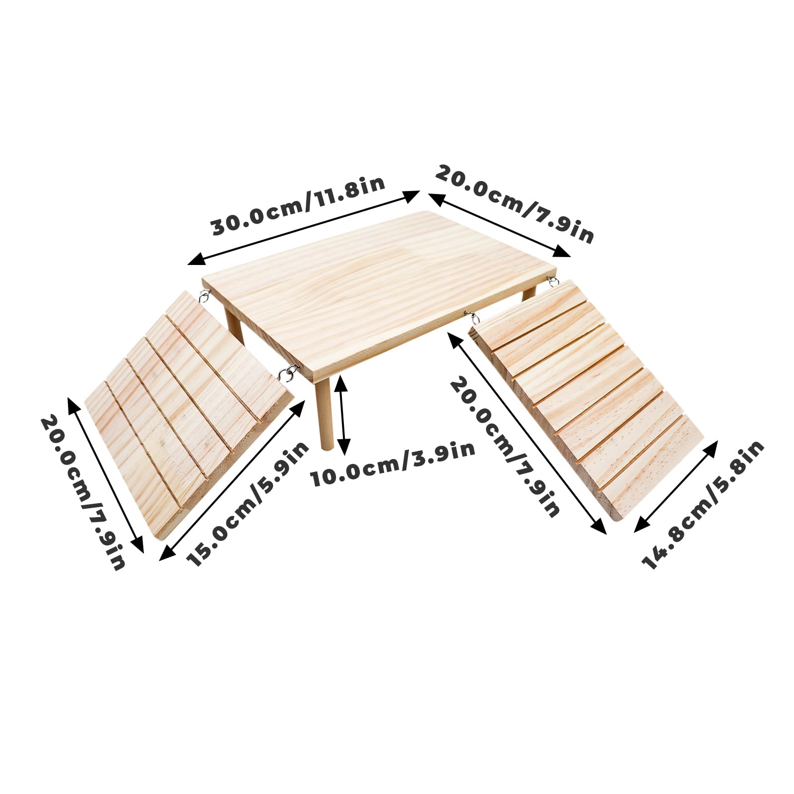 Oooct climbing ramp grooves promote grip and active behavior for small reptiles.