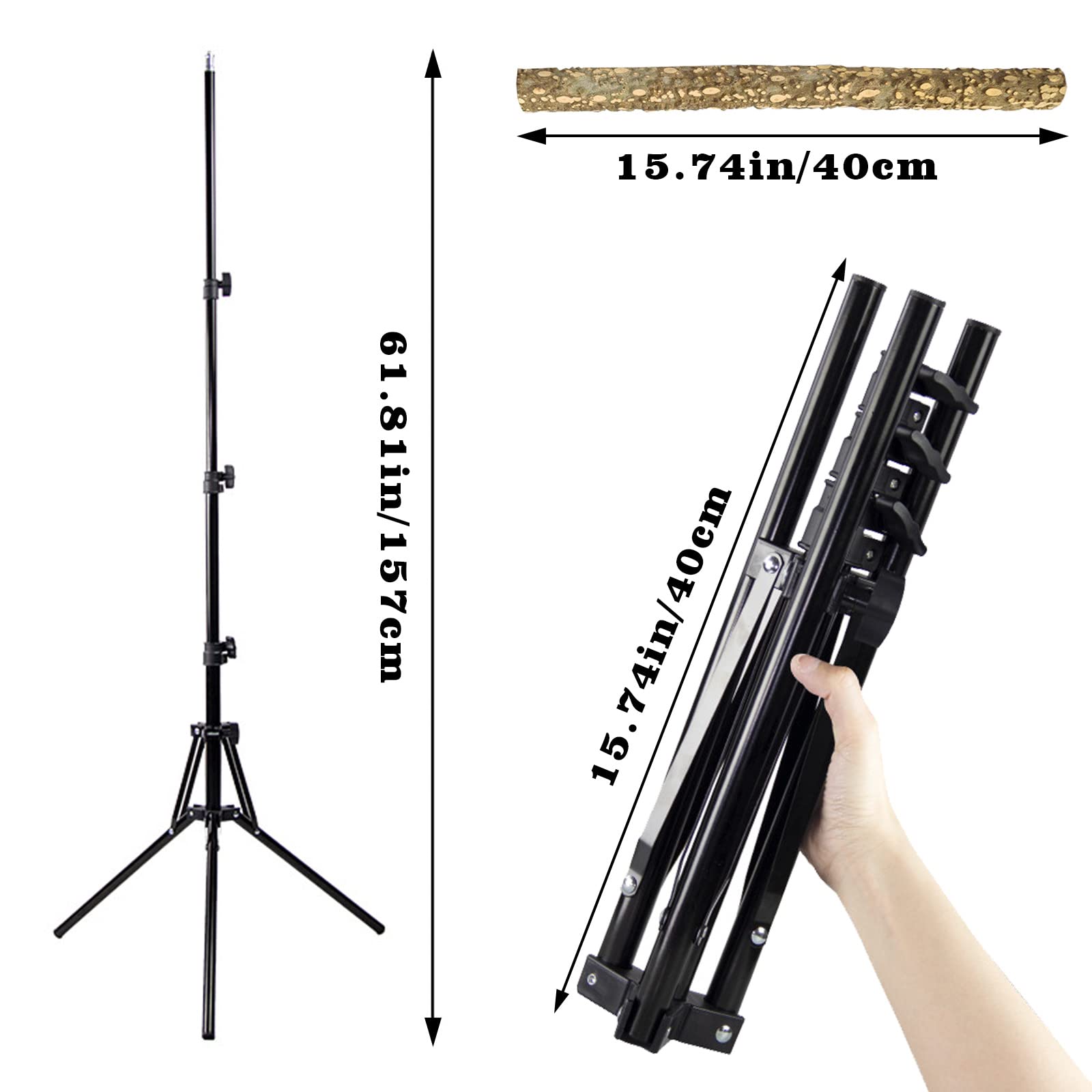 Oooct perch designed for small to medium birds with natural wood benefits.