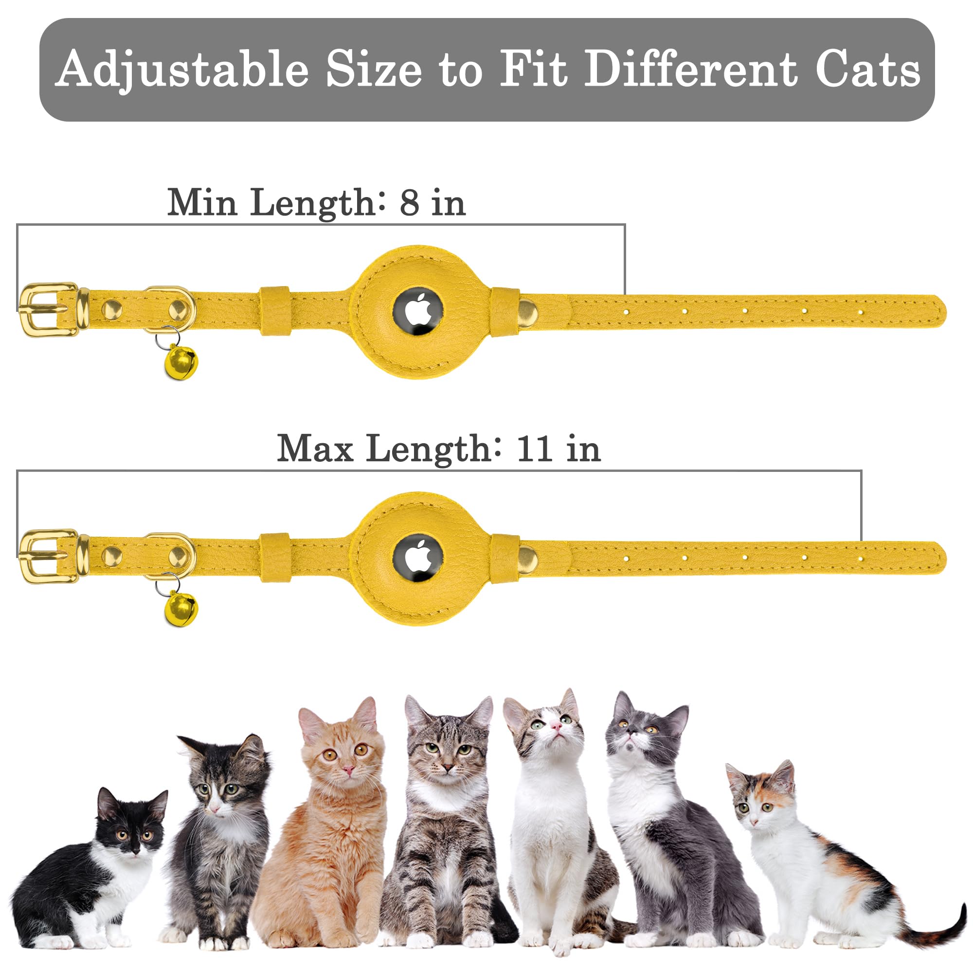 OOPSDOGGY lightweight AirTag holder cat collar ensures comfort during adventures