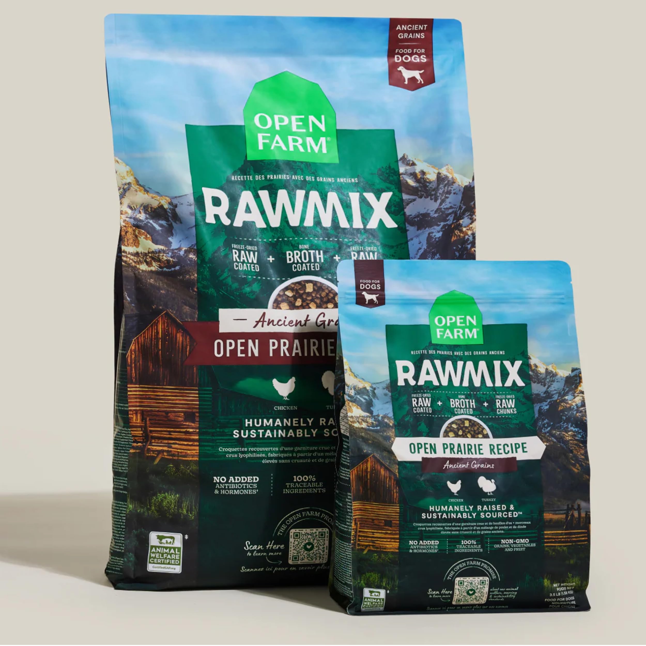 Ancient grains blend from Open Farm with non-GMO ingredients.