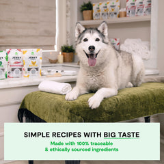 Open Farm bite-sized jerky pieces ideal for training and portions.