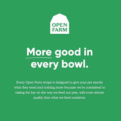 Open Farm bone broth ingredients closeup shows six-ingredient recipe for pets