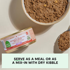 Open Farm pate can emphasizes grain-free and legume-free formula for cats with dietary preferences.