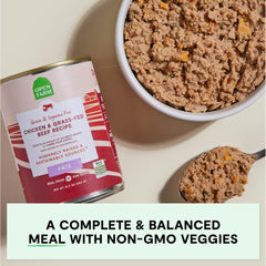 Open Farm pate is grain-free and legume-free for a clean nutrition profile.