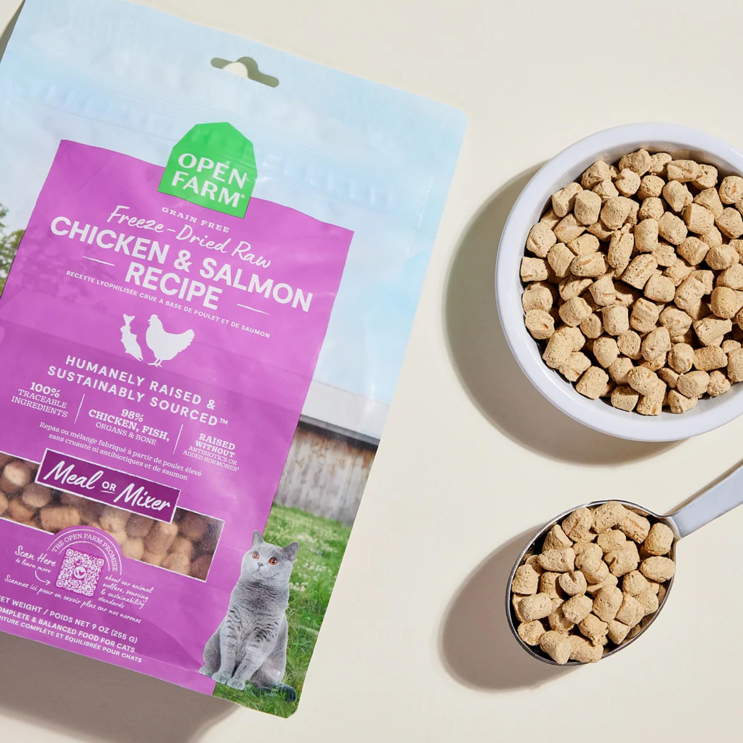 Open Farm morsels rehydrated into soft bites for meals