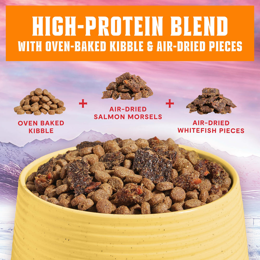 Open Farm Epic Blend air-dried morsels; savory texture boosts palatability and enjoyment.