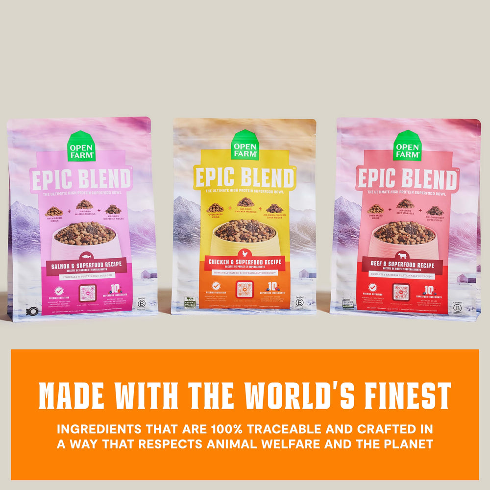 Open Farm Epic Blend superfoods-ingredients; antioxidants support overall wellness.