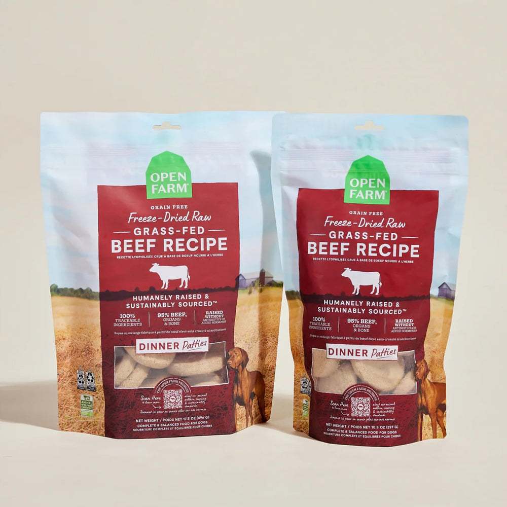 Open Farm freeze-drying locks in flavor and nutrients without artificial preservatives.