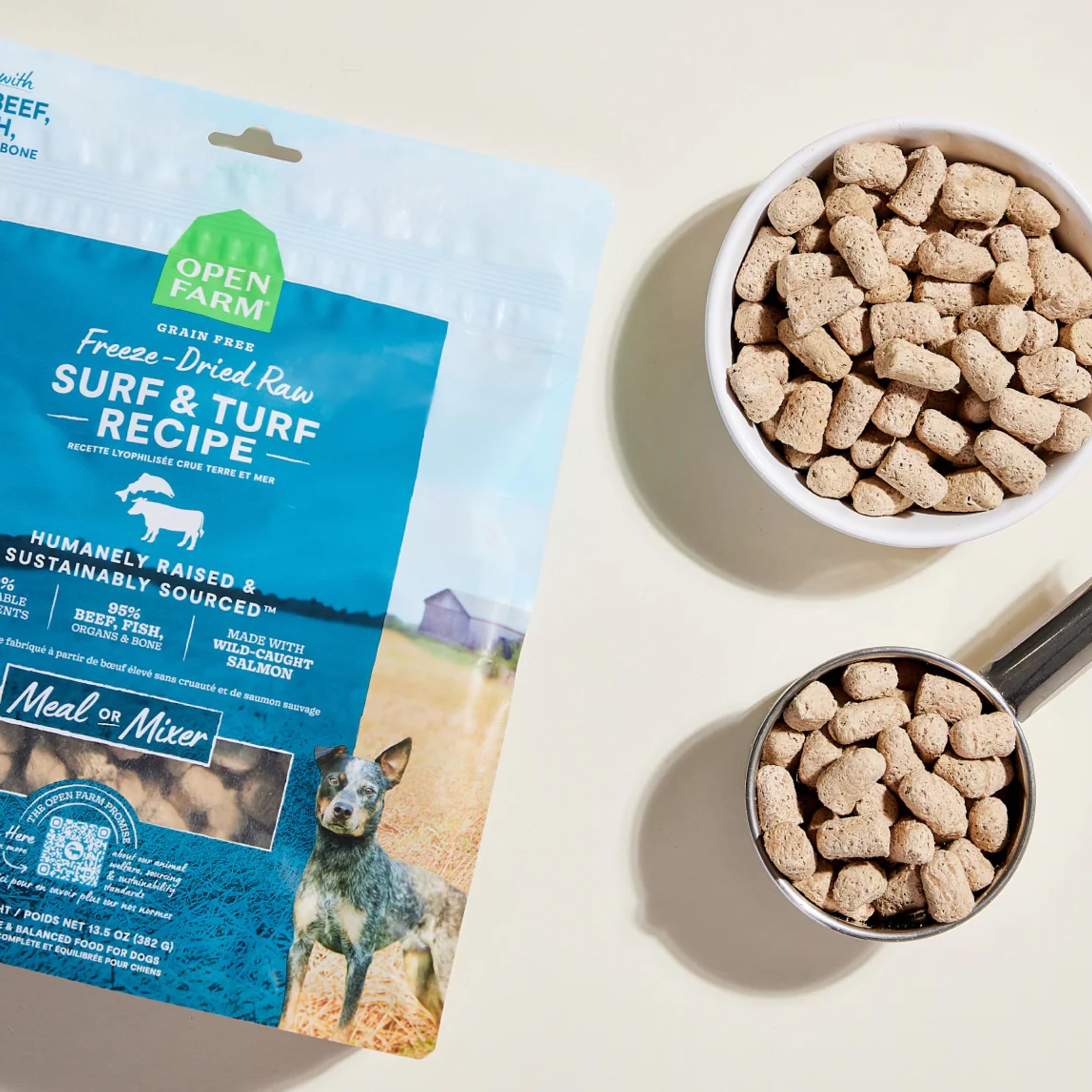 Open Farm freeze-drying process preserves flavor and nutrients.