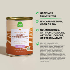 Open Farm Harvest Chicken Pate bowl — velvety texture for easy feeding