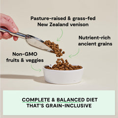 Open Farm new-zealand-venison-recipe-bag highlights premium, traceable canine nutrition.
