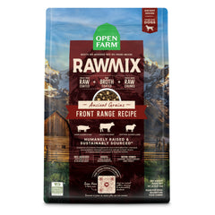 Open Farm RawMix dry dog food with beef-lamb-pork blend offers protein-packed nutrition.