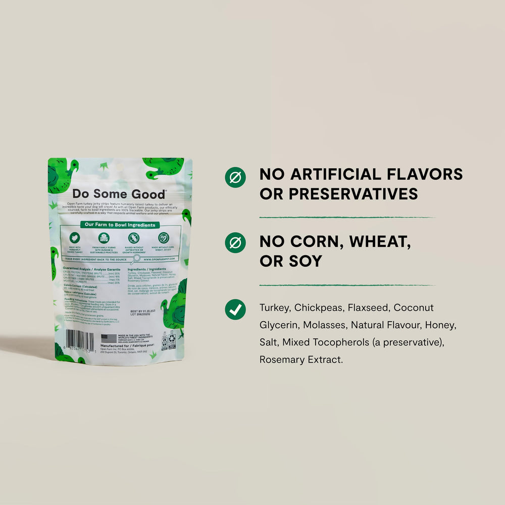 Open Farm USA-made ingredients emphasize ethical sourcing and quality control.