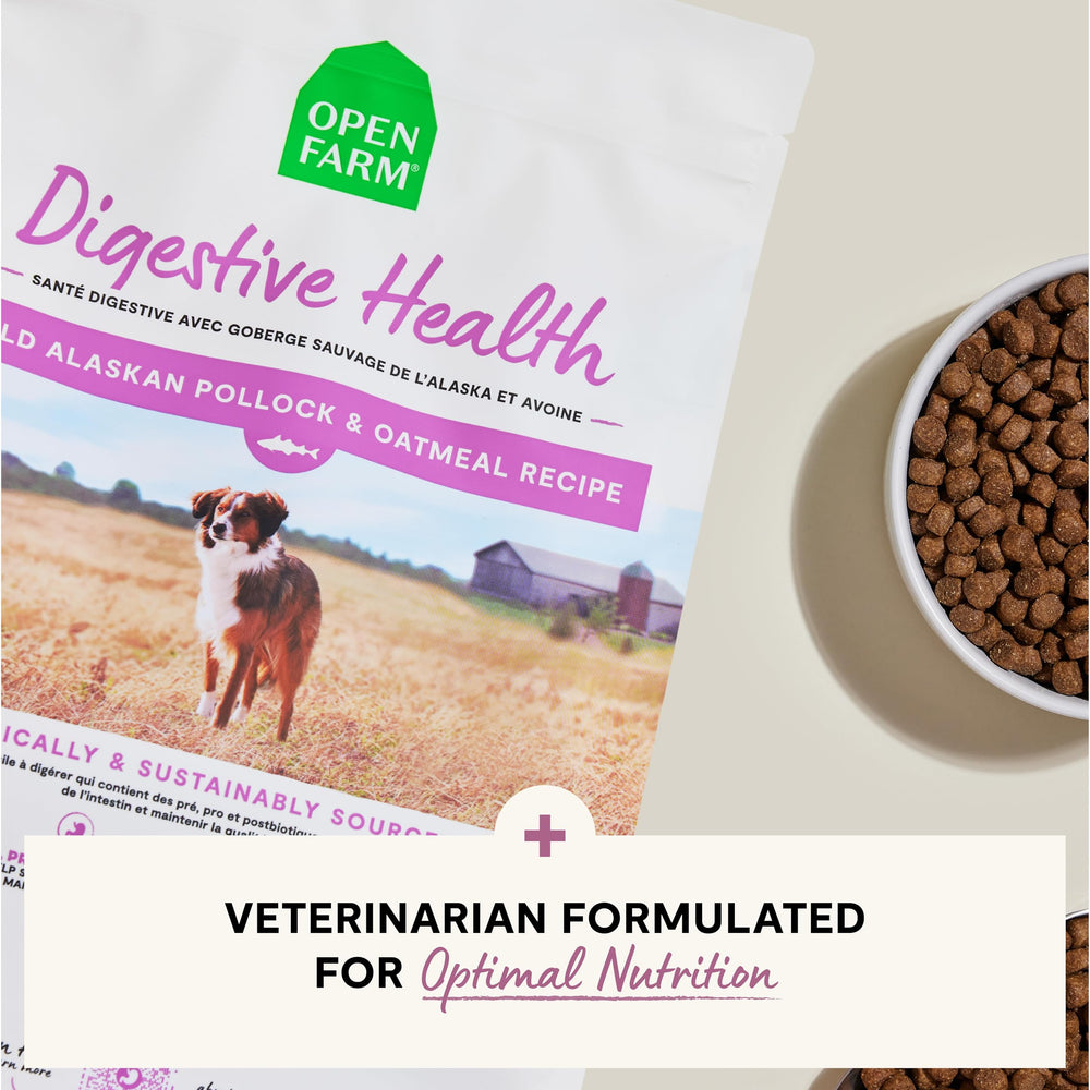Open Farm USA-made farm-to-bowl kibble supporting animal welfare and planet-friendly sourcing.