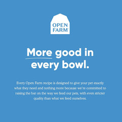 Open Farm whitefish meal served in cat bowl for a balanced mealtime.