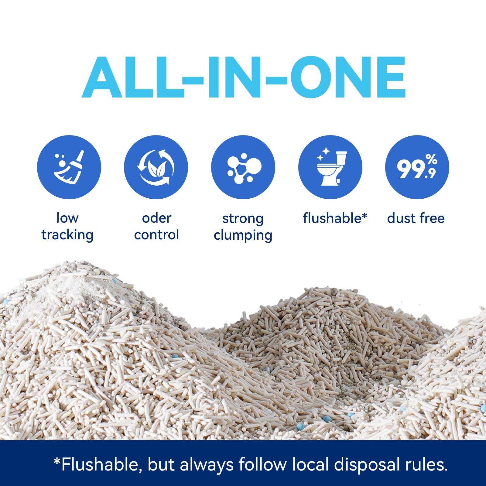 OPET Mixed Tofu Cat Litter 99.9% dust-free scene for cleaner floors and air.