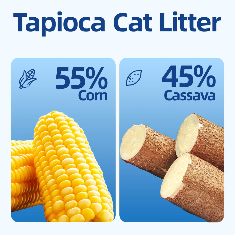 OPET Tapioca clump-closeup shows fast, strong clumps for easy scooping.
