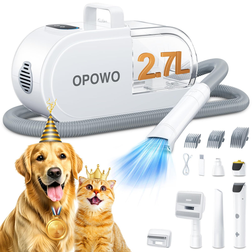 OPOWO dog grooming vacuum main unit for convenient at-home grooming.