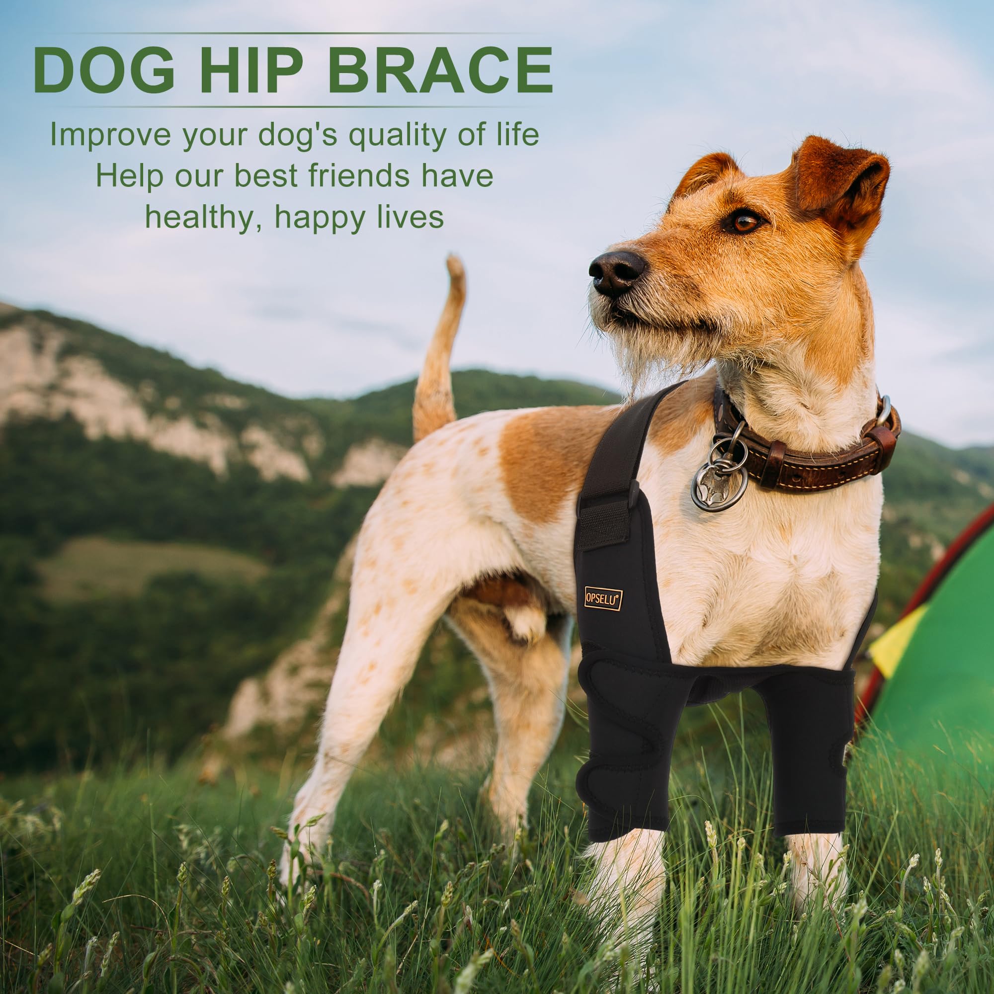 OPSELU waterproof wrap design protects wounds and prevents licking during activity.