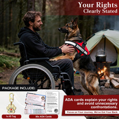 Opstin service dog vest highlighting reflective tape for visibility in low light.