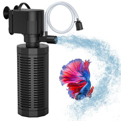OQTTNEO aquarium internal filter with 360-degree bio-filter sponge for crystal-clear water